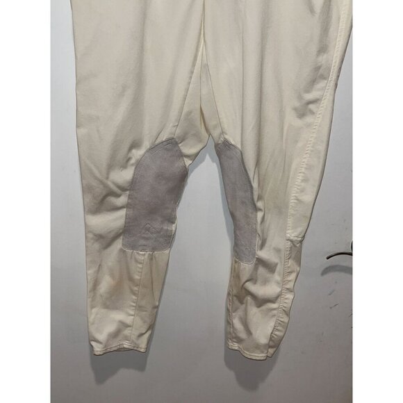 Ariat Pro Series Ivory Reinforced Knee Patches Riding Pants Pants Women's Size 3 - Picture 5 of 10